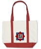 white organic canvas tote travel bags