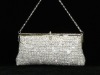 white satin evening clutch bags