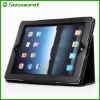 wholesale black protective Anti-scratch PU leather Flip case for iPad 2