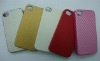 wholesale carbone fiber leather hard case for iPhone 4 mobile phone skin case