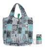 wholesale envirosax lunch bag,polyester eco friendly fashional folding tote bag in cat pattern