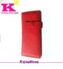 wholesale fashion Red genuine leather women wallet
