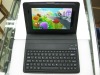 wireless bluetooth keyboard with leather case for samsung galaxy tab p1000