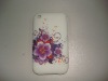 with classic flower silicone case for iphone