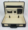 with documents and pens holder leather brief case/attache case