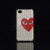 with swarovski Crystal phone cover for iPhone 4S  (4G-XX14-1)   Paypal