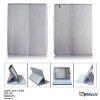 with textile printing lint pu leather tablet case for ipad2