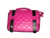 woman leather handbag,pink colour