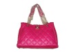 woman leather handbag,red colour