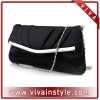 women black satin evening clutch bag