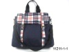 women fashion tartan canvas handbag china