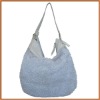 women hobo fake fur handbag