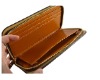 women leather zipper wallet