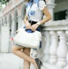 women's PU handbags with lovely bowknot embroidery