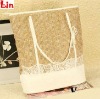 women white paper straw bag