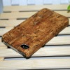 wood grain pu case for iphone4 4S
