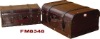 wooden & leather suitcase (wooden craft)(wooden box)