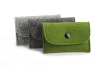 wool felt snap coin purse