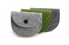 wool felt snap coin wallet