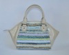 woven pattern PU bag