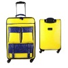 yellow  20" PU trolley luggage