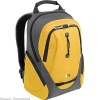 yellow and grey backpack