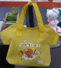 yellow cute fashion nonwoven t-shirt bag