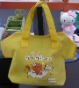 yellow cute fashion nonwoven t-shirt bag