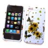yellow daisy print hard case for iphone 4