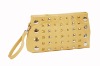 yellow studs purse