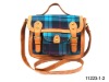 yiwu ladies fabric tartan bags