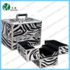 zebra cosmetic case,aluminum makeup case