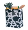 zebra pattern non woven shopping bag