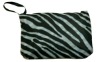 zebra polyester pouch bag