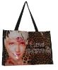 zebra print non woven polypropylene tote bag