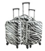 zebra-stripe trolley luggage