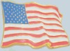 zinc alloy American flag badge