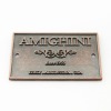 zinc alloy engraved name plate