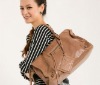 zip lock fashion lady leather bag