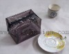 zipper cubic emboss PVC cosmetic box