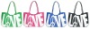 zipper nylon Beach art bag