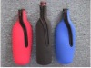 zipper-up neoprene wine bottle holder